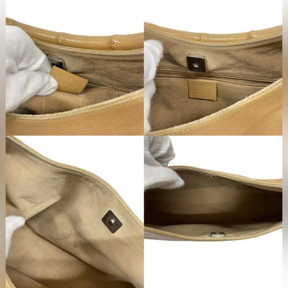 SALE - Gucci Bamboo Handle Leather Purse - 100% Authentic - Picture 7 of 9